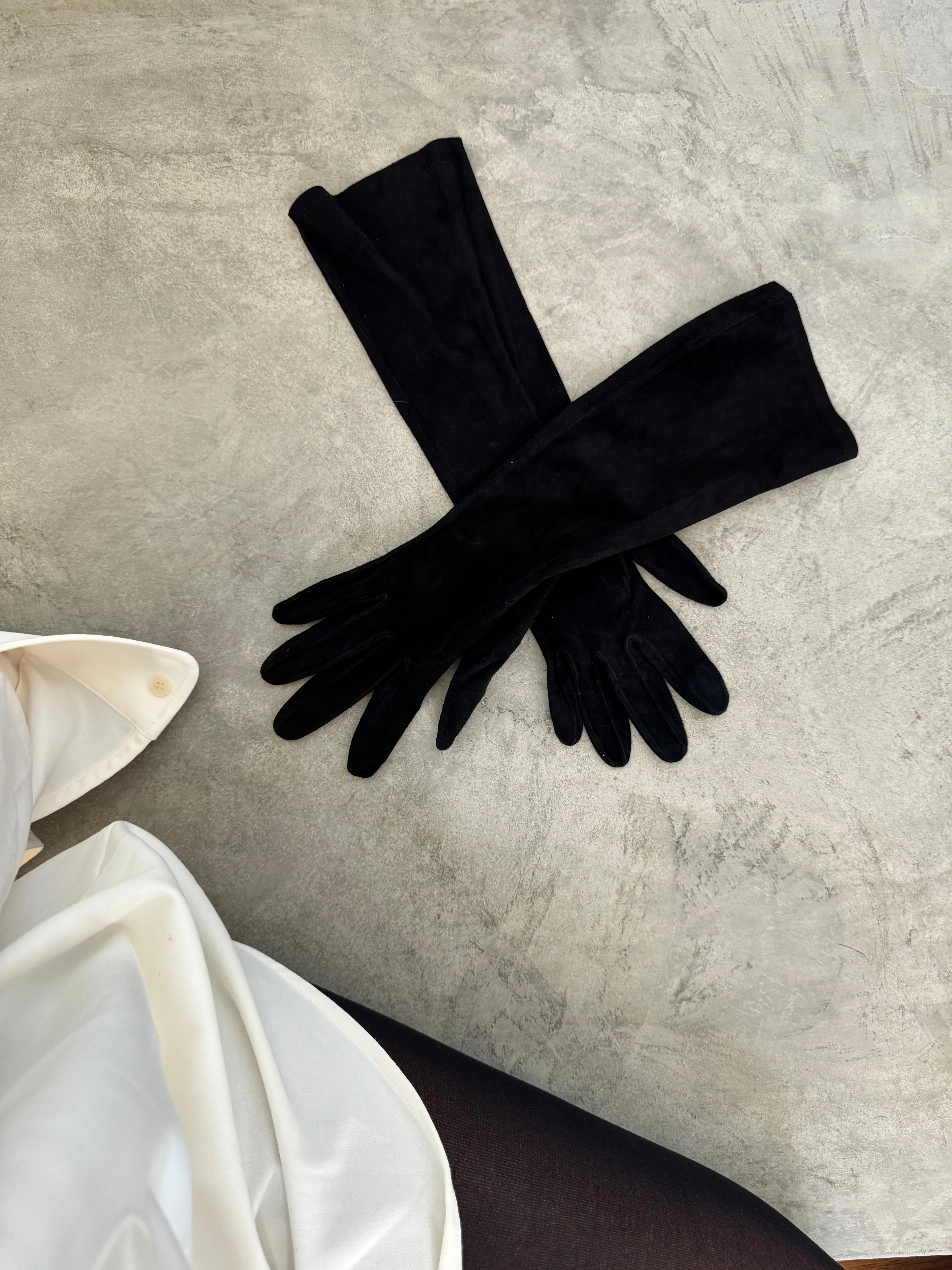 1980s Yves Saint Laurent Suede Gloves