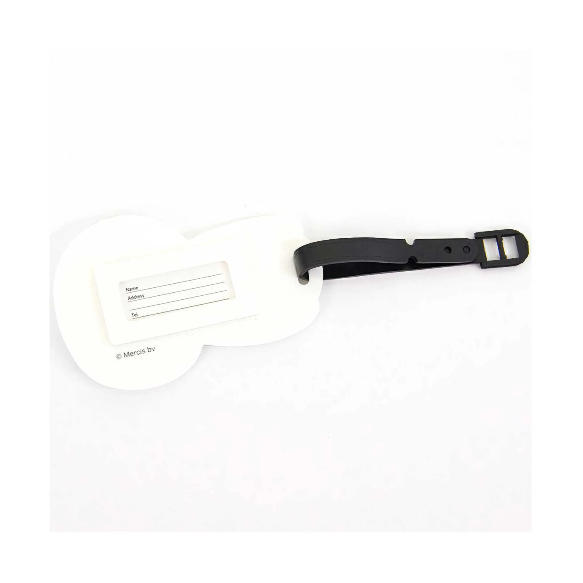 Alpha Miffy Die Cut Face luggage tag, white