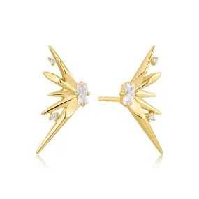 Ania Haie Gold Statement Spike Stud Earrings E053-05G