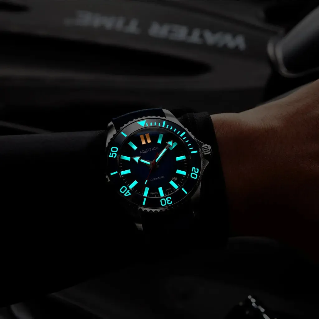 Aquatico Super Ocean Black Dial (SWISS MADE Sellita sw200-1)