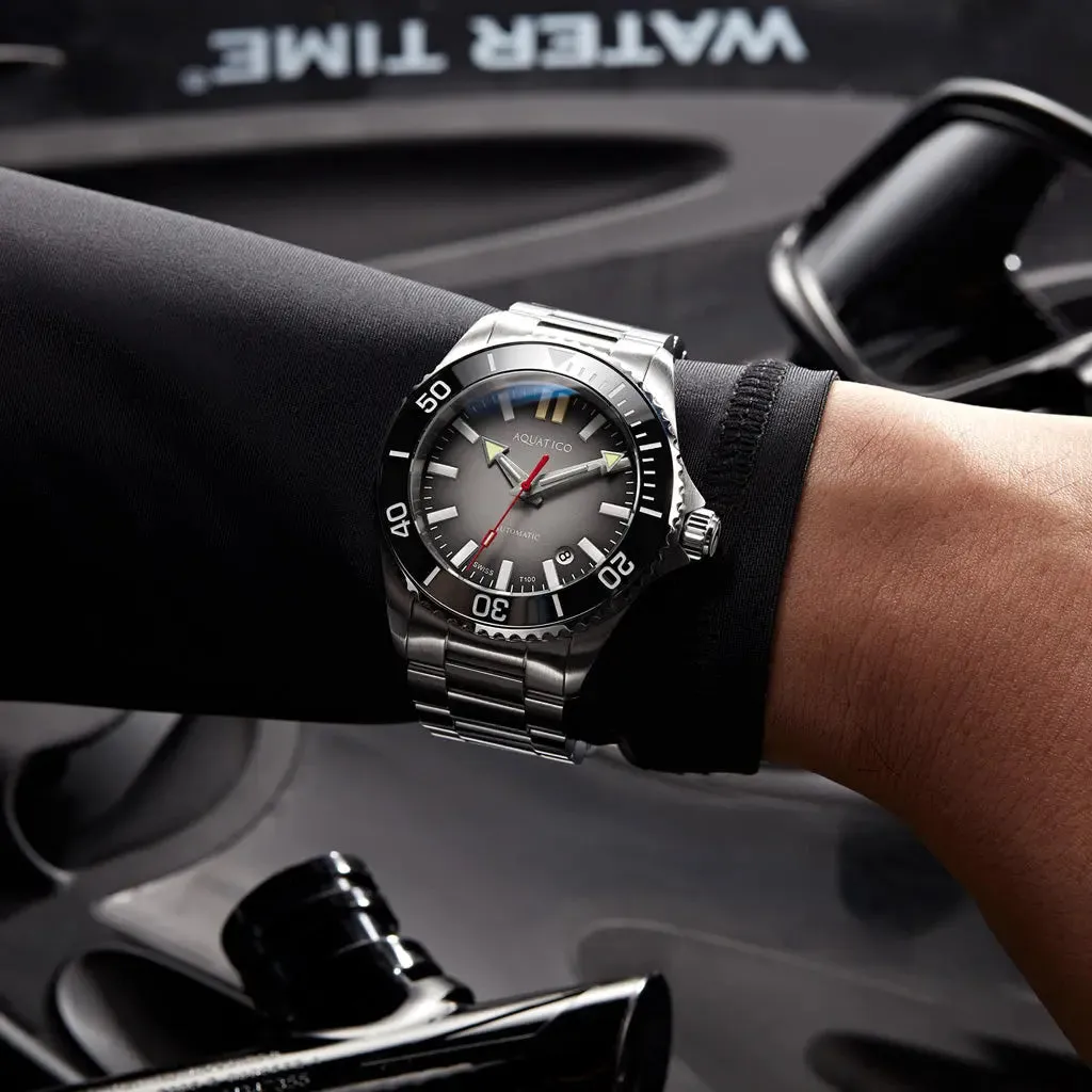 Aquatico Super Ocean Black Dial (SWISS MADE Sellita sw200-1)