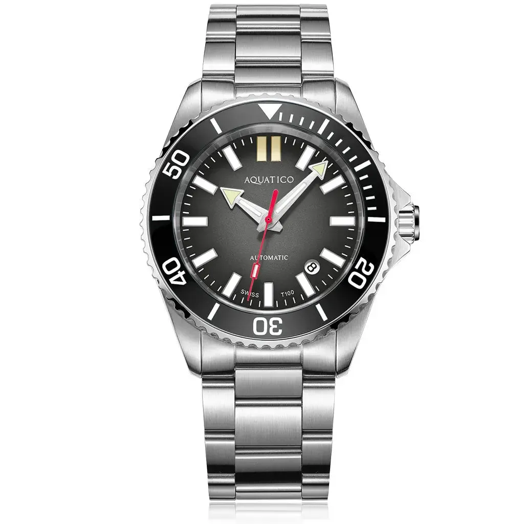 Aquatico Super Ocean Black Dial (SWISS MADE Sellita sw200-1)