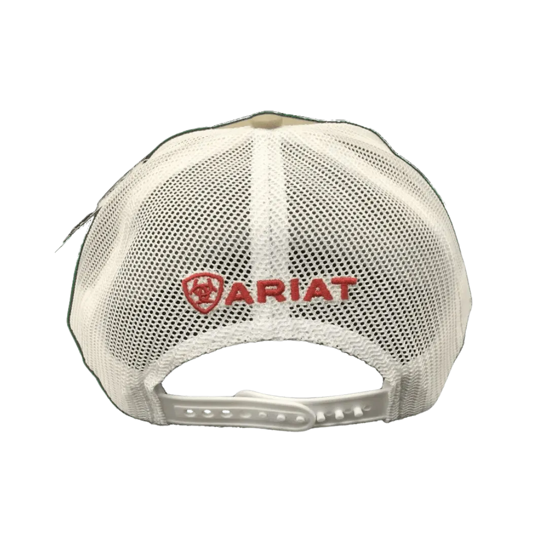 Ariat M&F Brown Oil Rig Usa Flag Mesh Cap