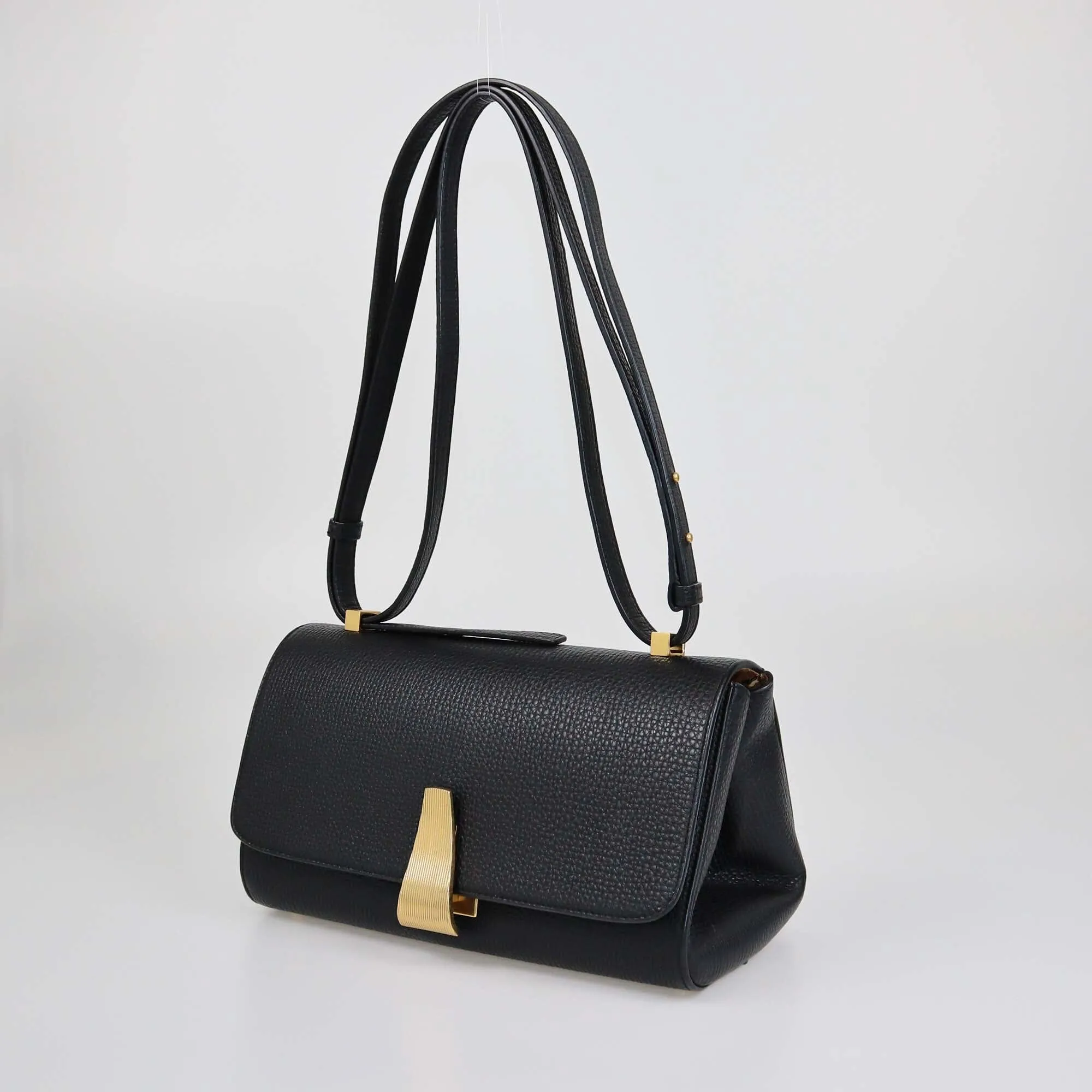 Bottega Veneta Black BV Angle Shoulder Bag