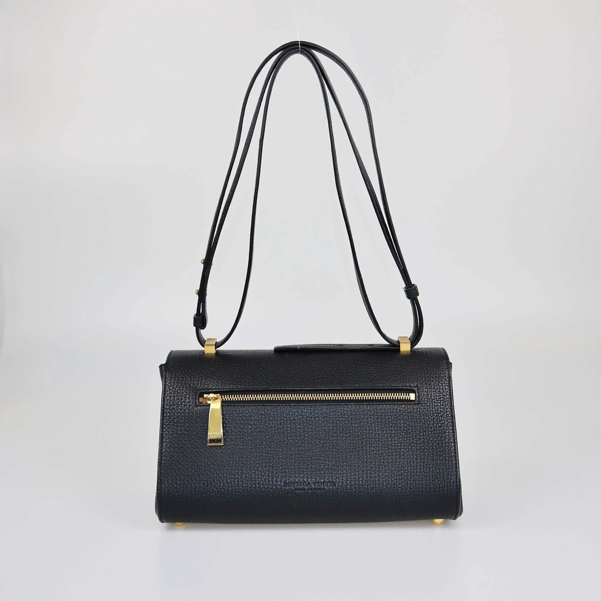 Bottega Veneta Black BV Angle Shoulder Bag