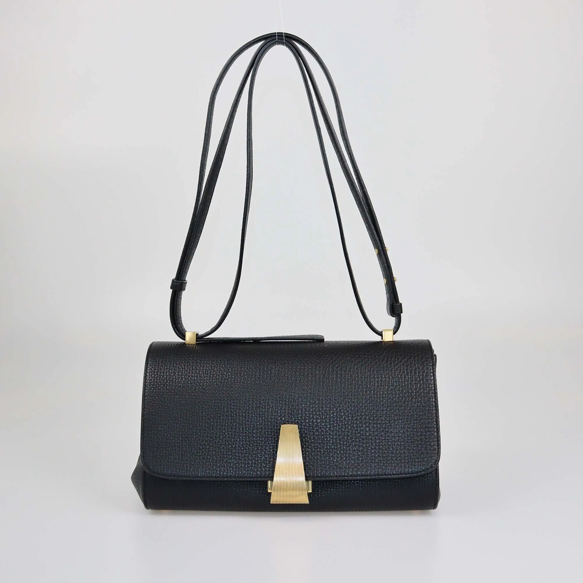 Bottega Veneta Black BV Angle Shoulder Bag