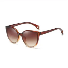 Brown 2021 Women Cat Sunglasses Brand Retro Points Lady