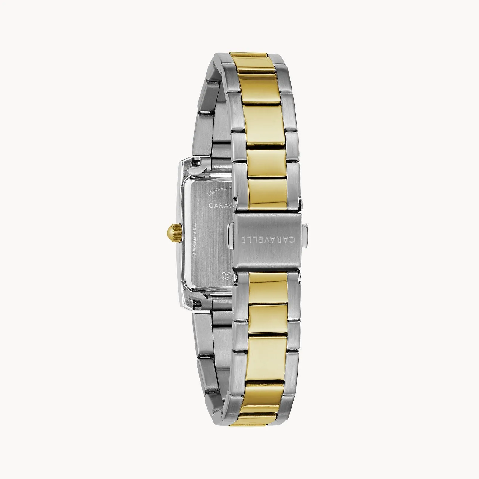 Bulova 45L167 Dress Caravelle 2 Tone Stainless Steel Strap Women Watches