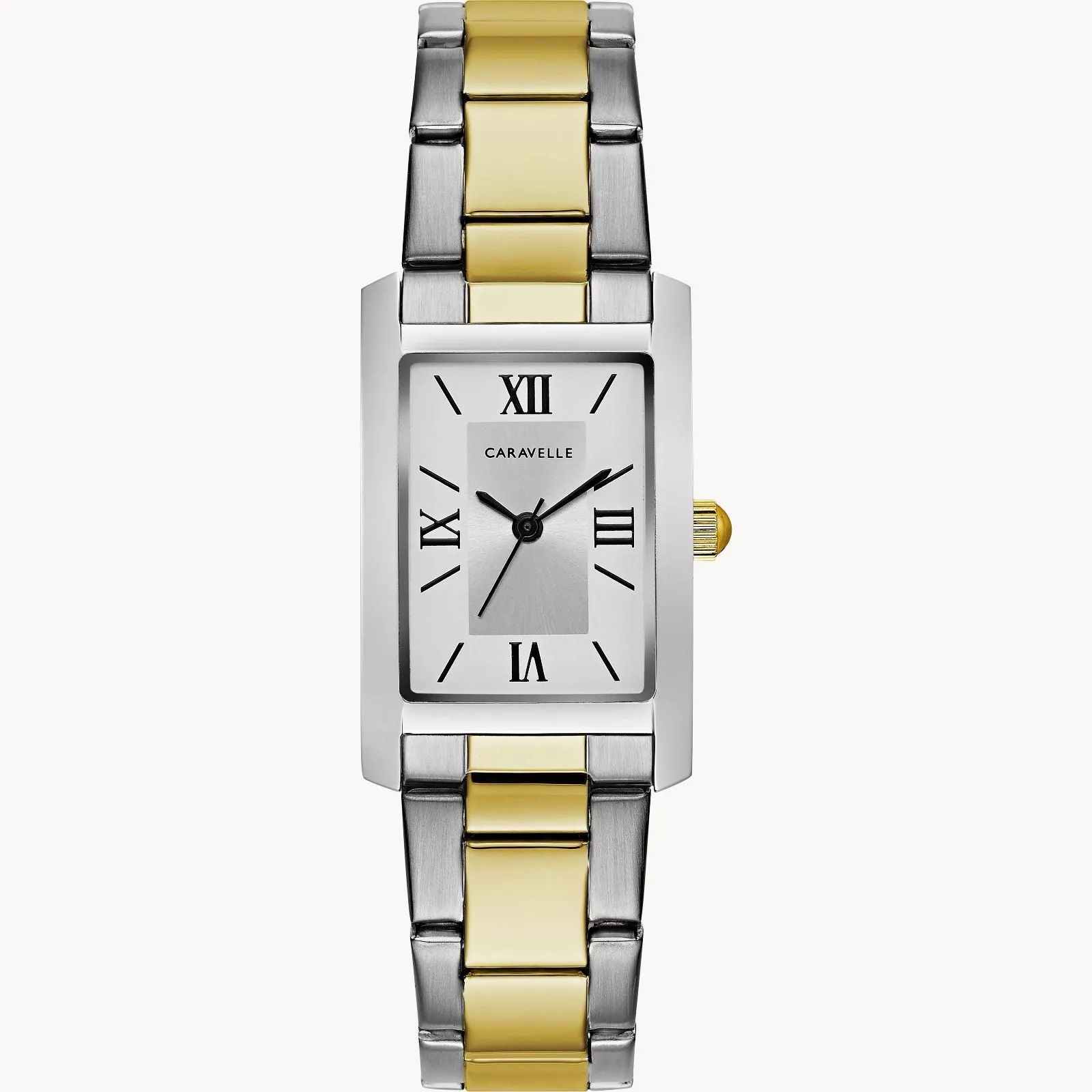 Bulova 45L167 Dress Caravelle 2 Tone Stainless Steel Strap Women Watches