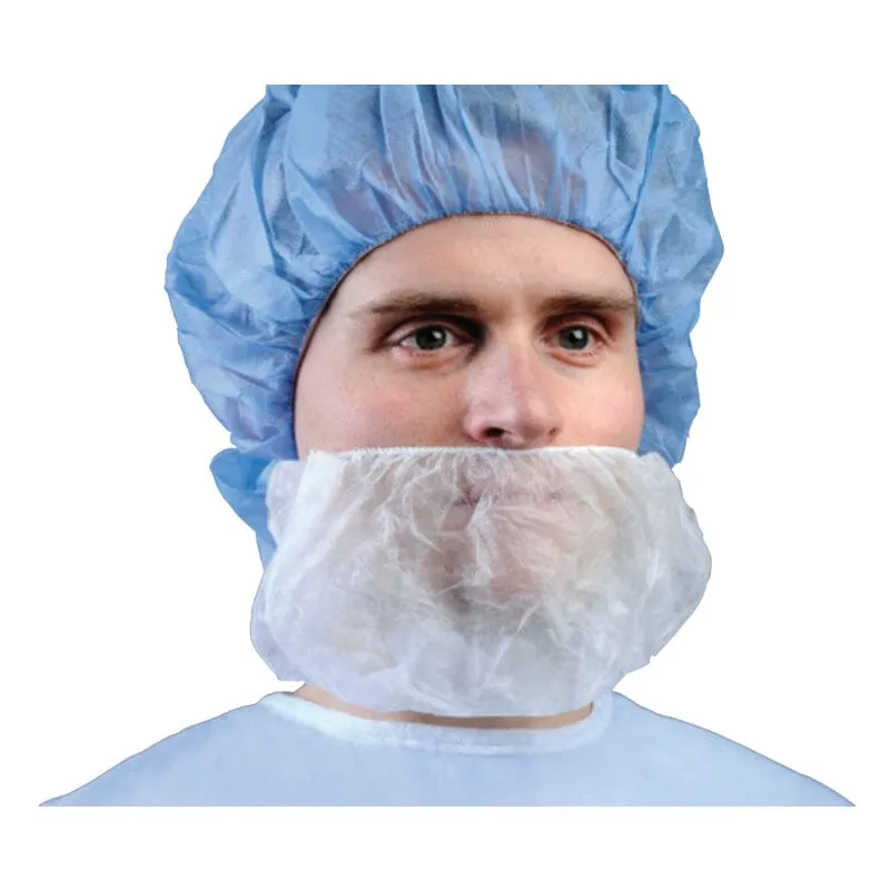 Cardinal Health™ Surgical Beard Cover, Full Coverage, White