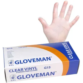 Clear Vinyl Powder Free Gloves - Medium - Box Of 100