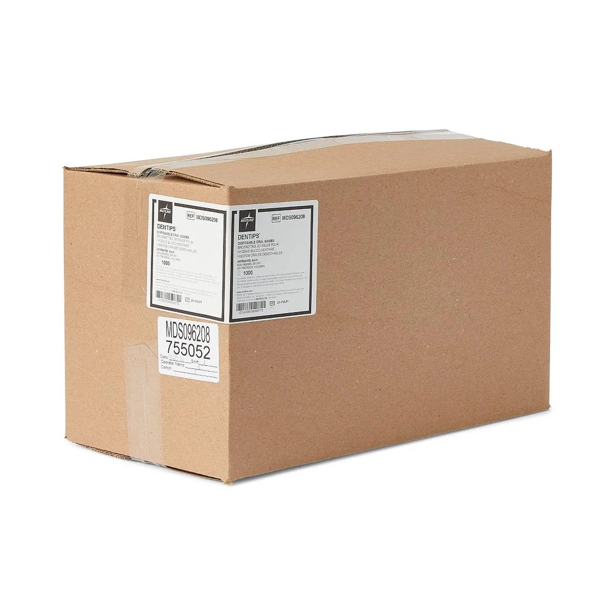 Dentips Disposable Oral Swabs, Untreated