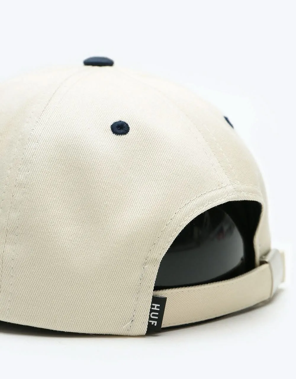 HUF 98 Logo 6 Panel Cap - Off White