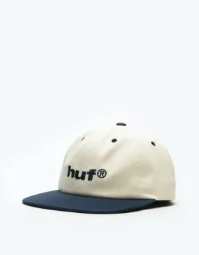 HUF 98 Logo 6 Panel Cap - Off White