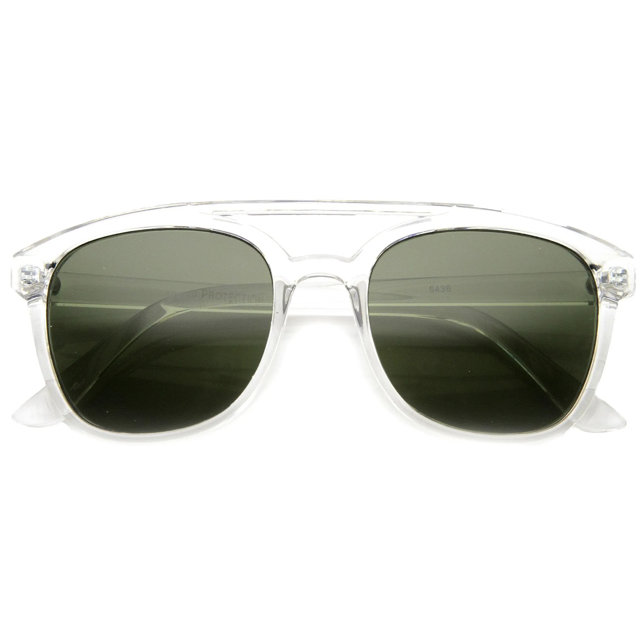 Indie Hipster Retro Square Aviator Sunglasses 9748