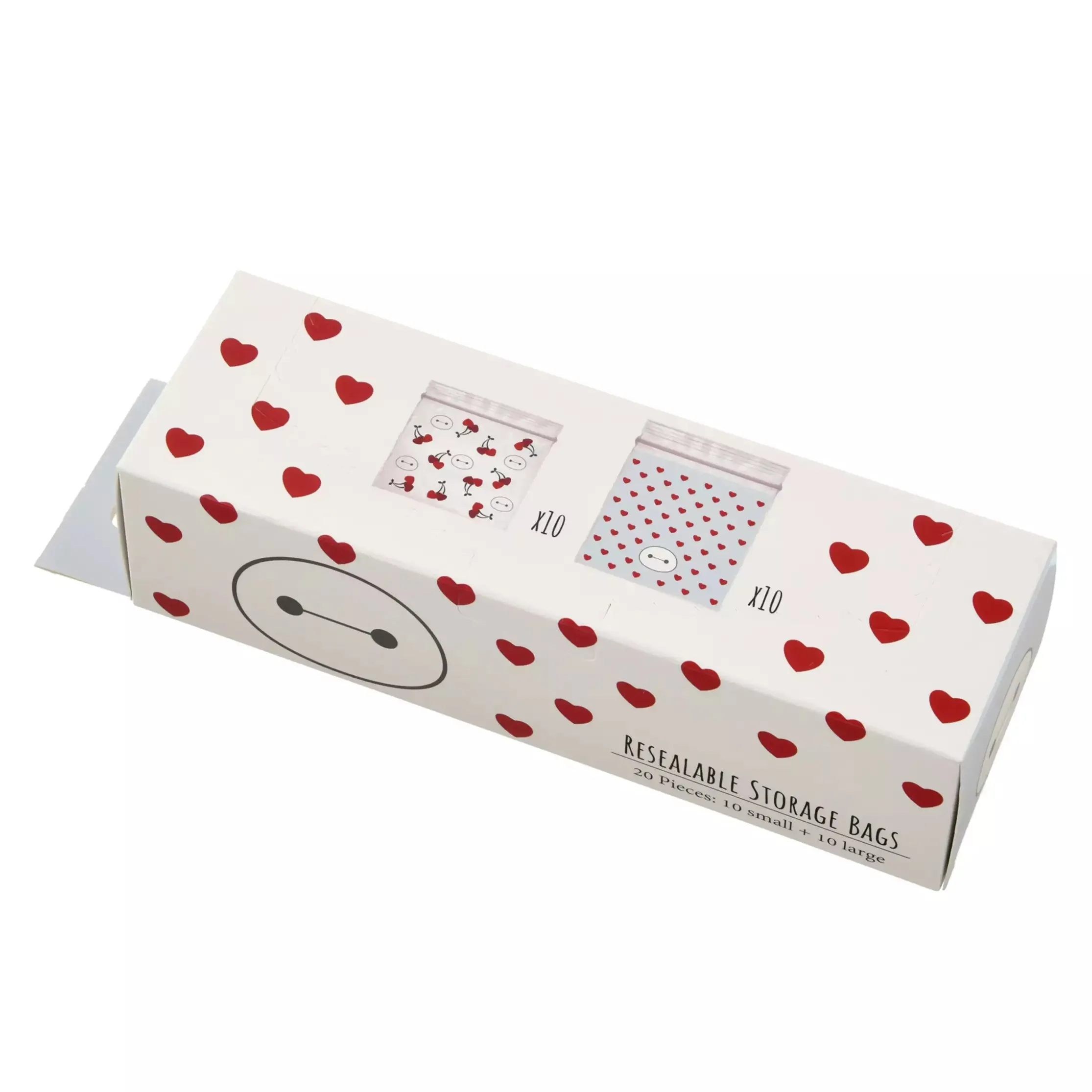 JDS - Baymax"Heart Cherry" Zipper Bags