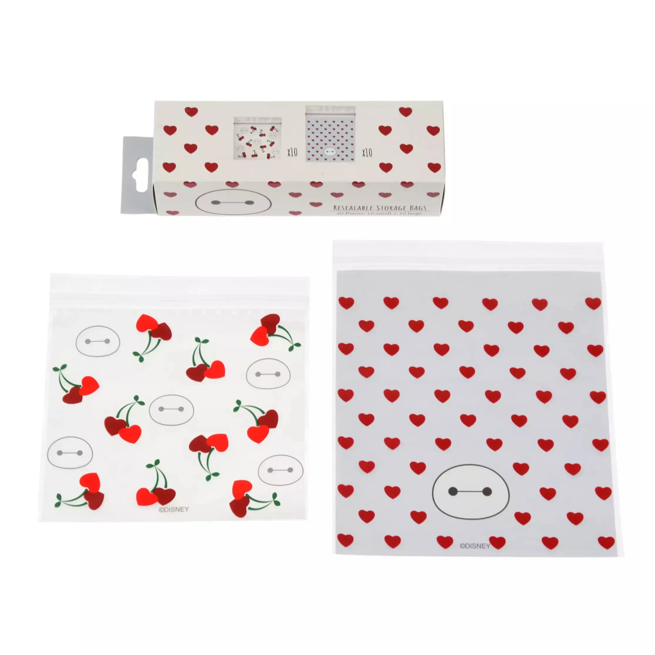 JDS - Baymax"Heart Cherry" Zipper Bags