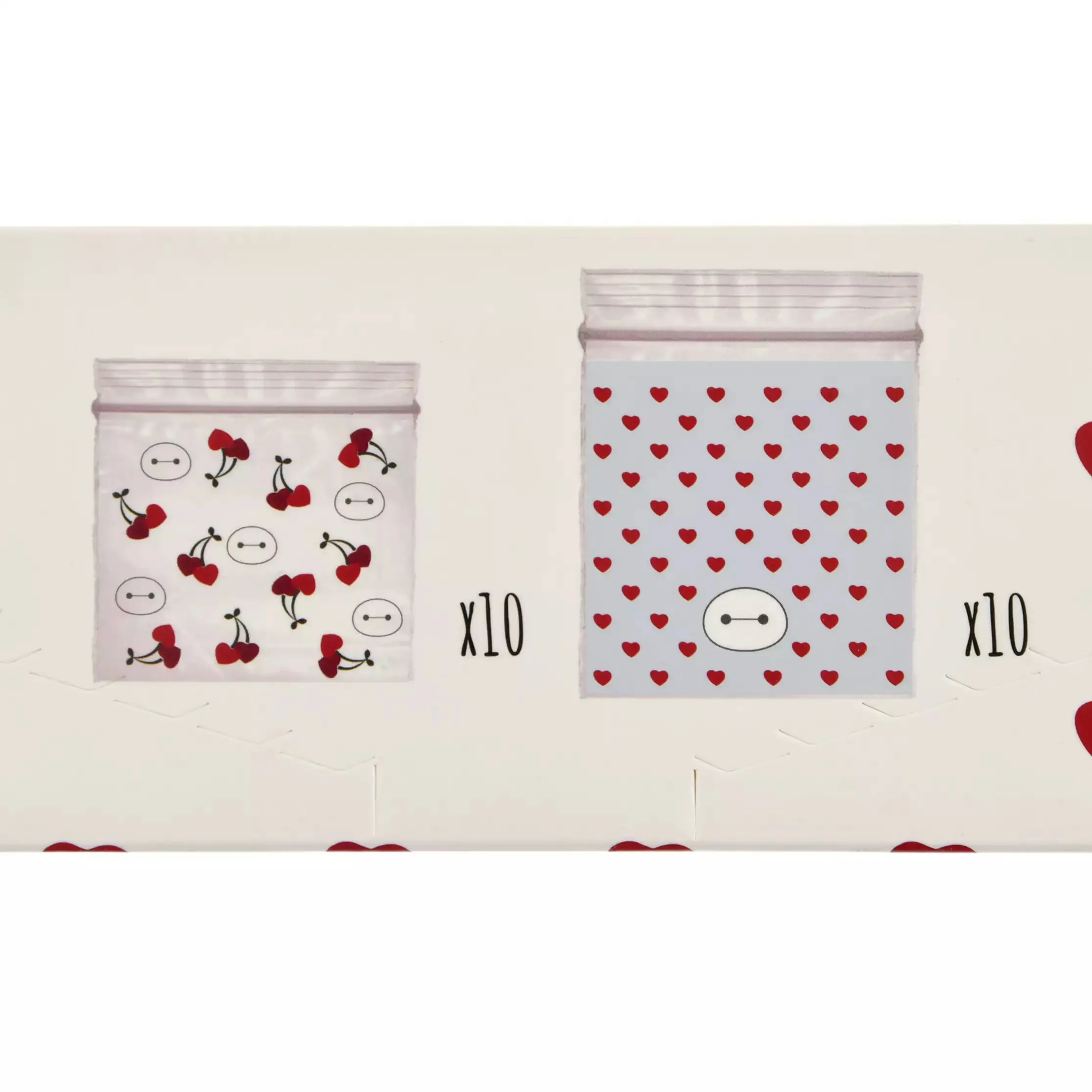 JDS - Baymax"Heart Cherry" Zipper Bags