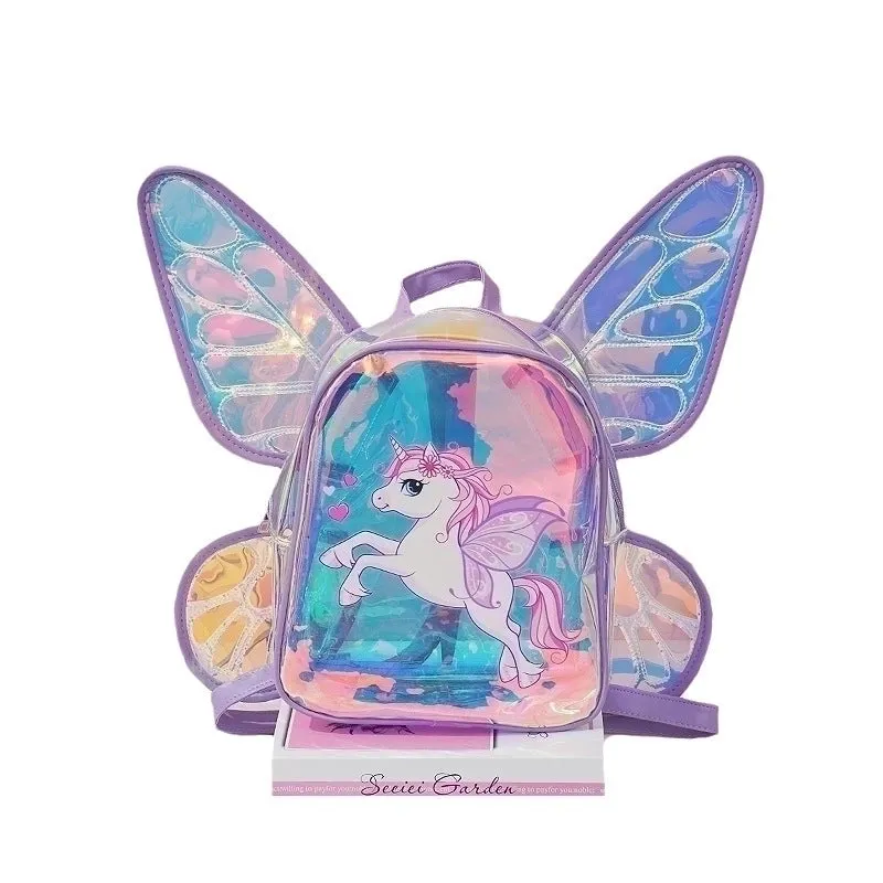 Kid's All Seasons Tpu  Cute Preppy Style Square Zipper Functional Backpack