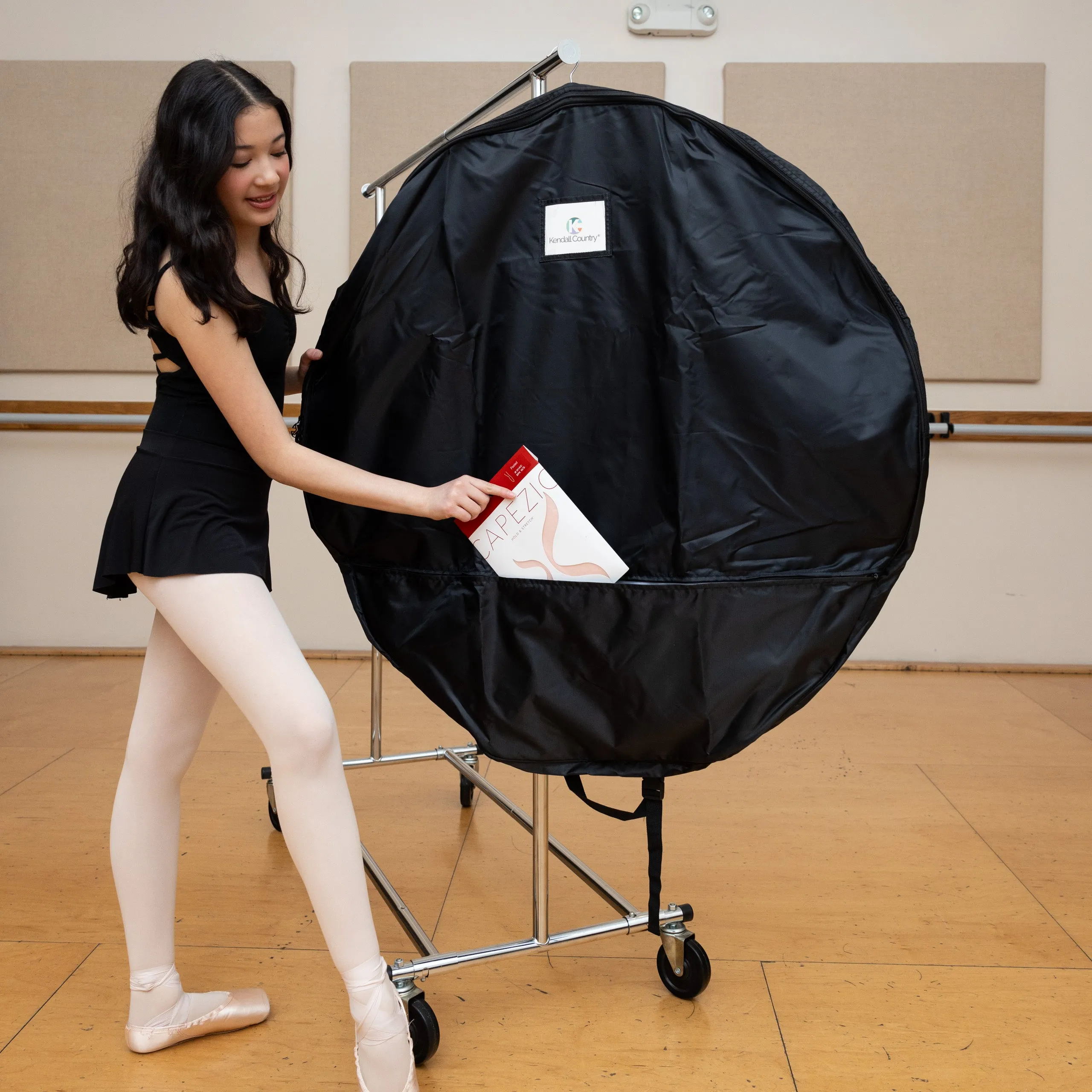 Large Pancake Tutu Garment Bag - Raven Black 40" | 45"