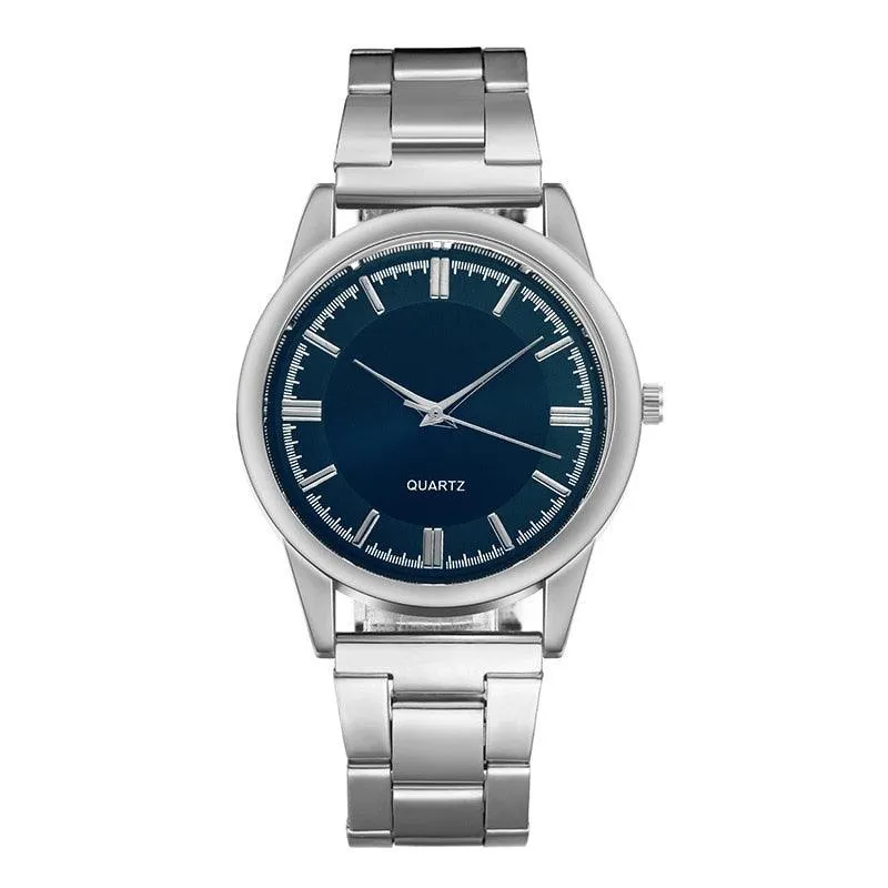 Men Business Quartz Watches Stainless Steel Casual Watch Man