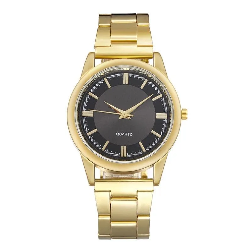 Men Business Quartz Watches Stainless Steel Casual Watch Man