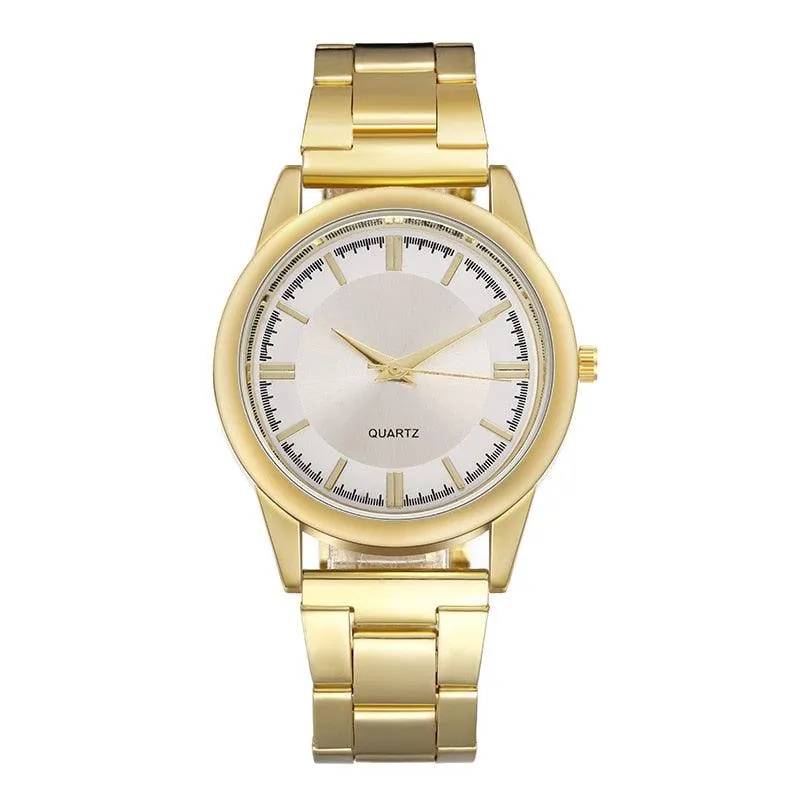 Men Business Quartz Watches Stainless Steel Casual Watch Man