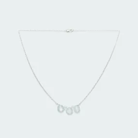 Moonstone briolette necklace silver