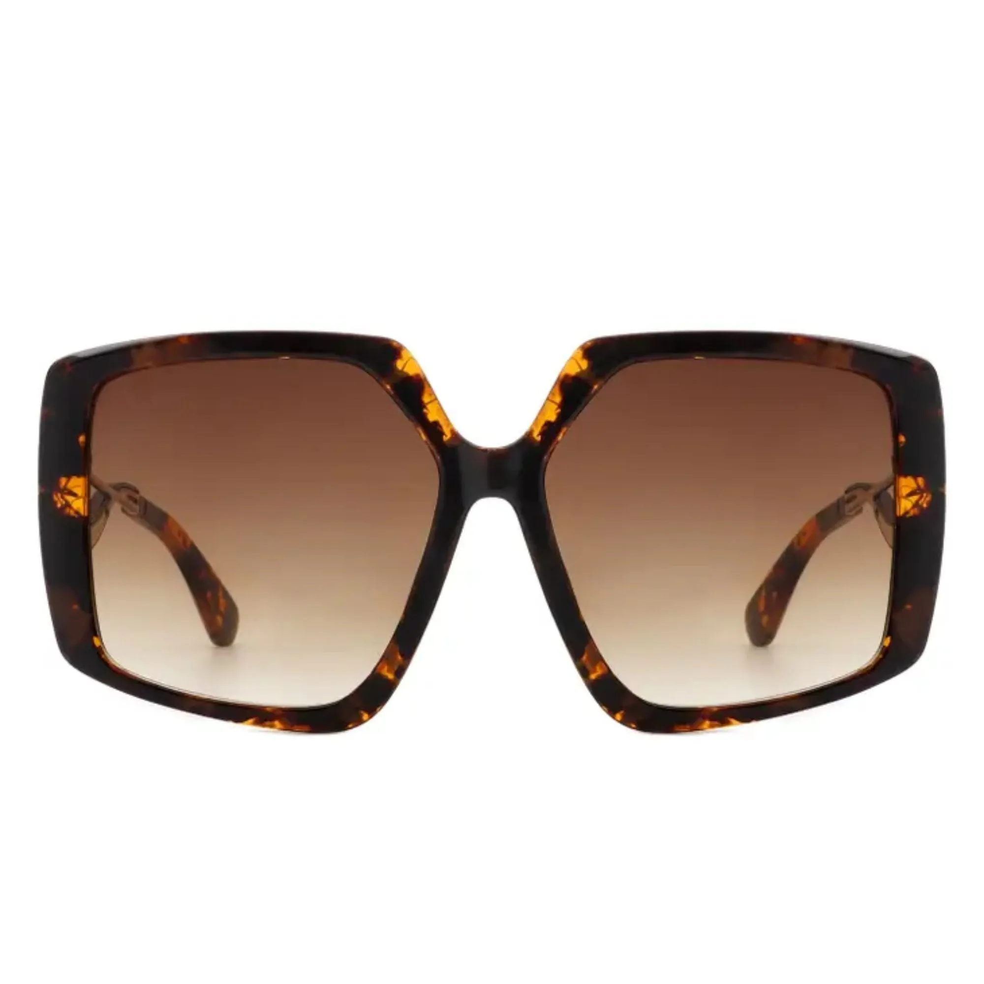 Oversized Curved Arm Ladies Sunglasses