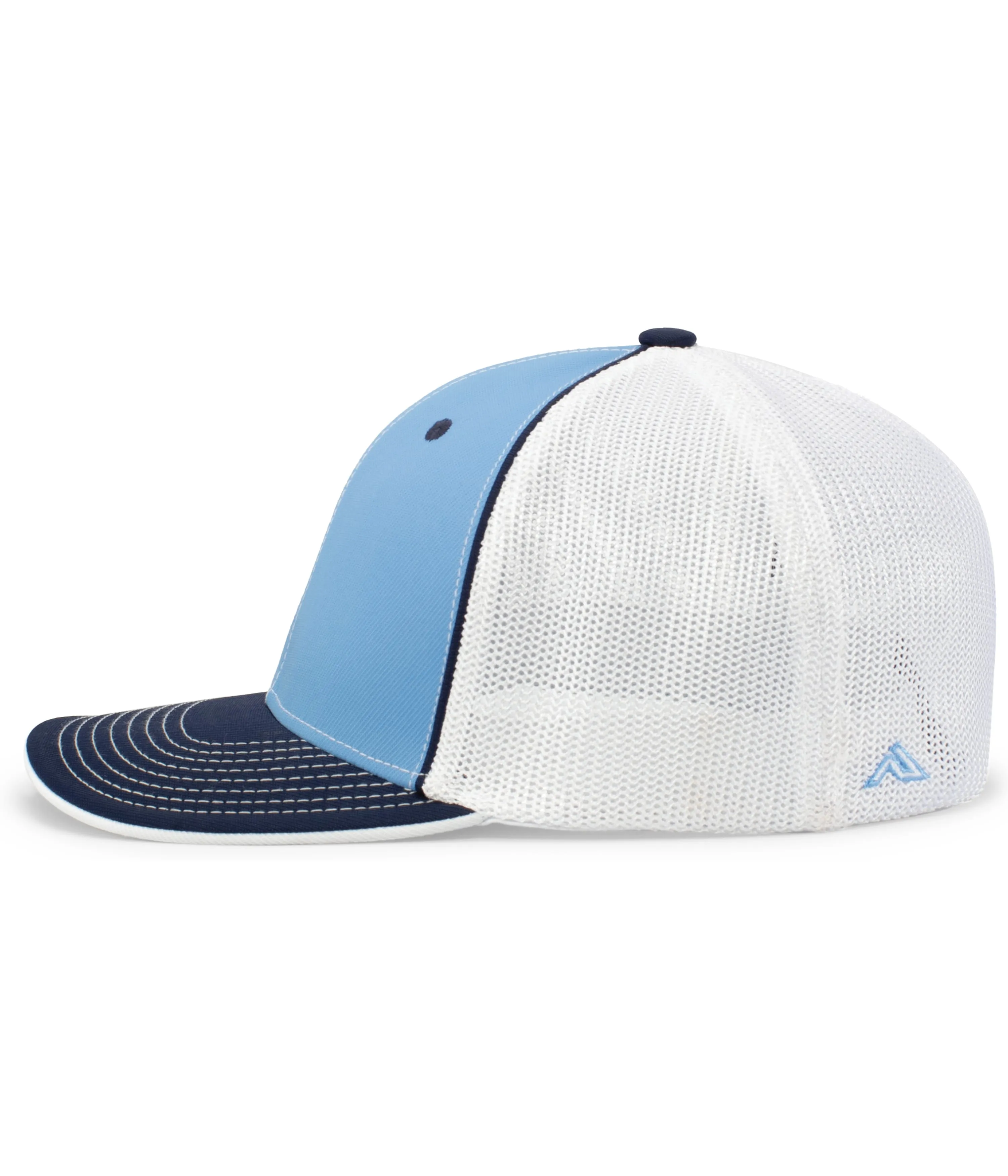Pacific Headwear Trucker PacFlex Cap - Columbia Blue/White/Navy