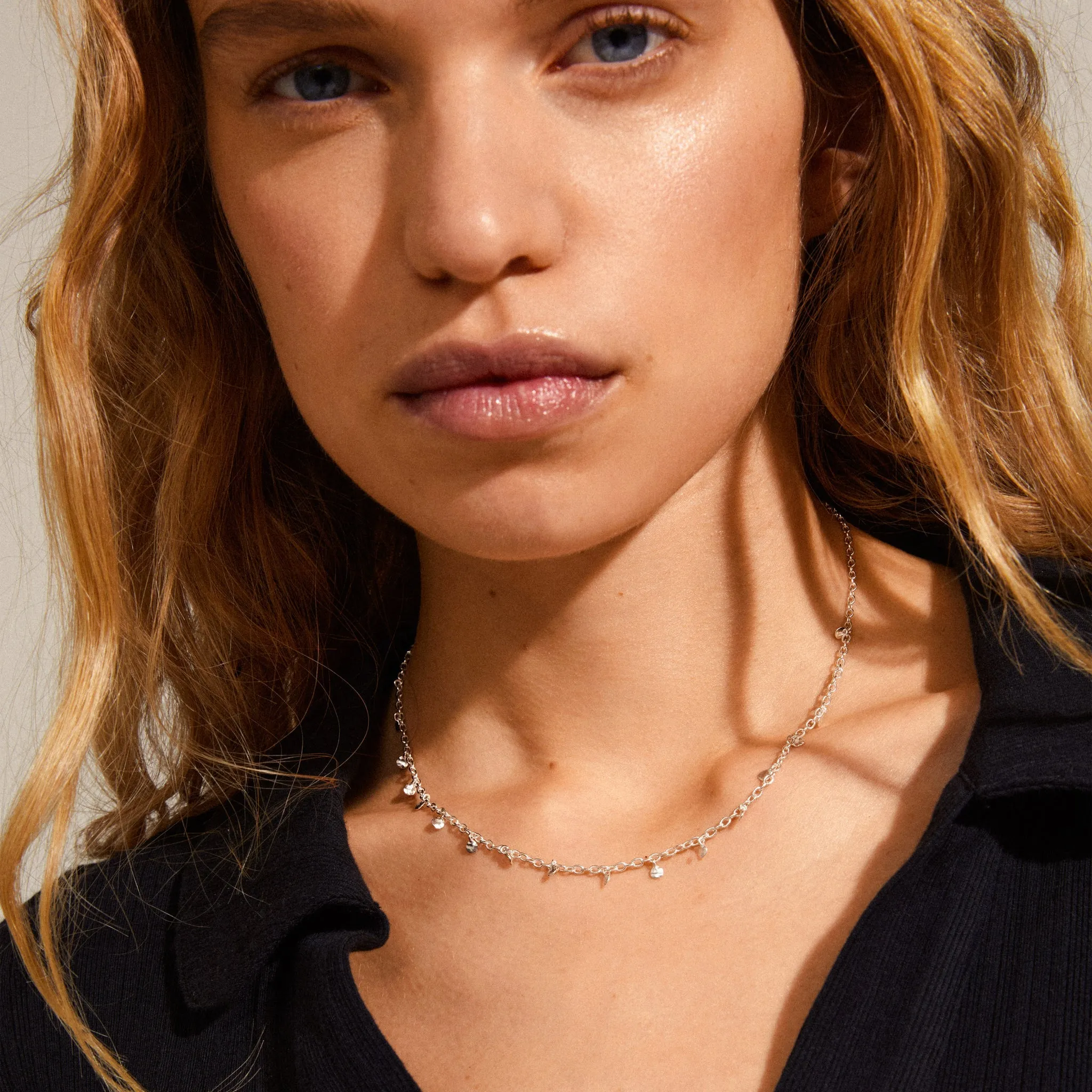 Panna Necklace - Silver Plated