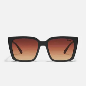 Quay Front Cover Sunglasses - Matte Black