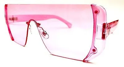 Retro rimless color diva sunglasses