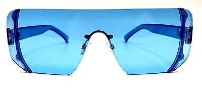 Retro rimless color diva sunglasses