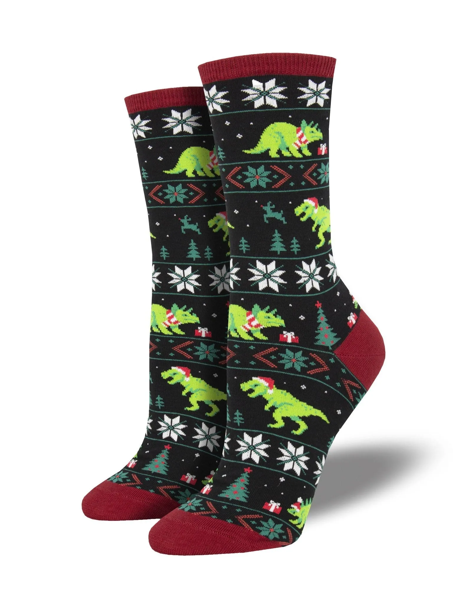 Santasaurus Rex Women’s Crew Sock