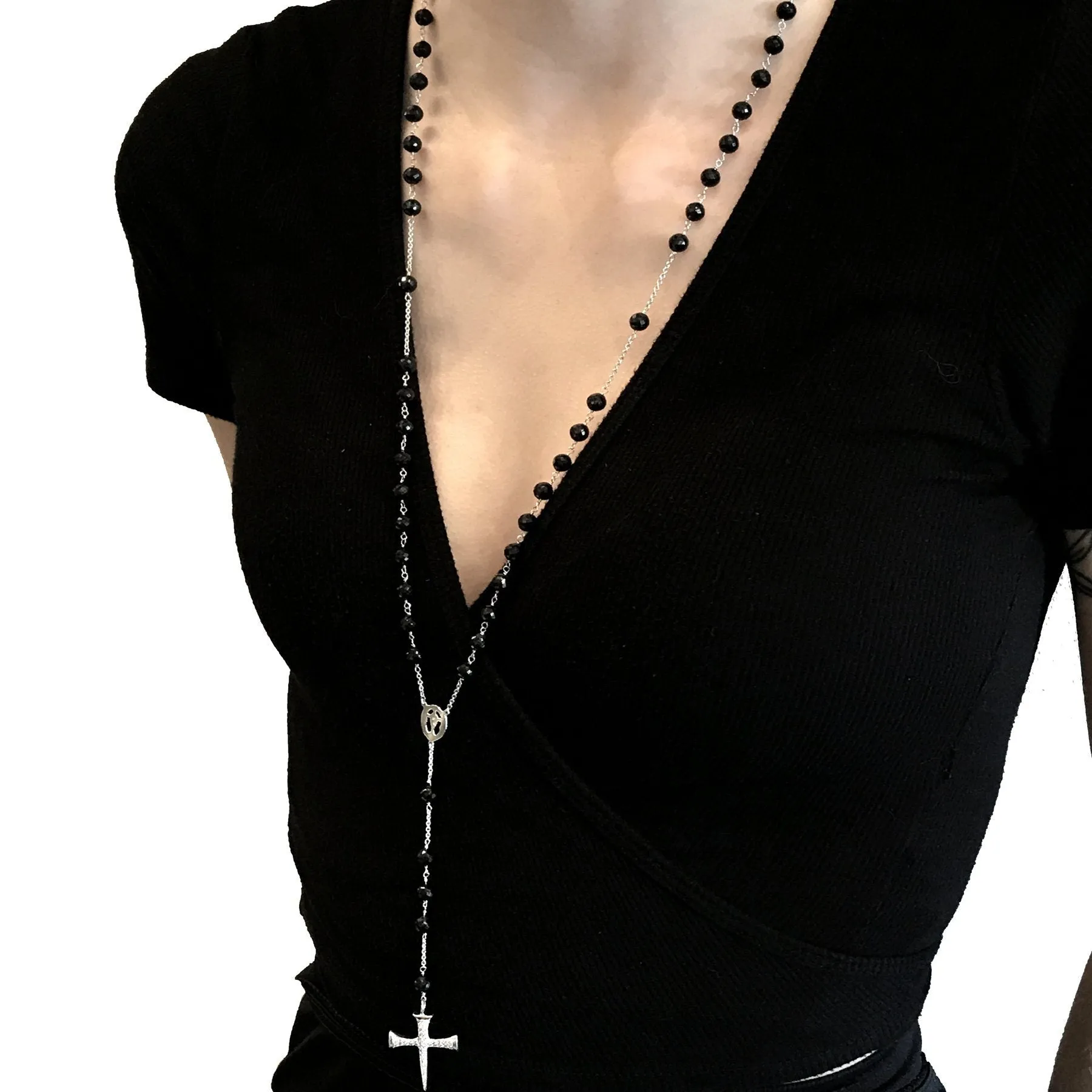 Signature Diamond Rosary Necklace