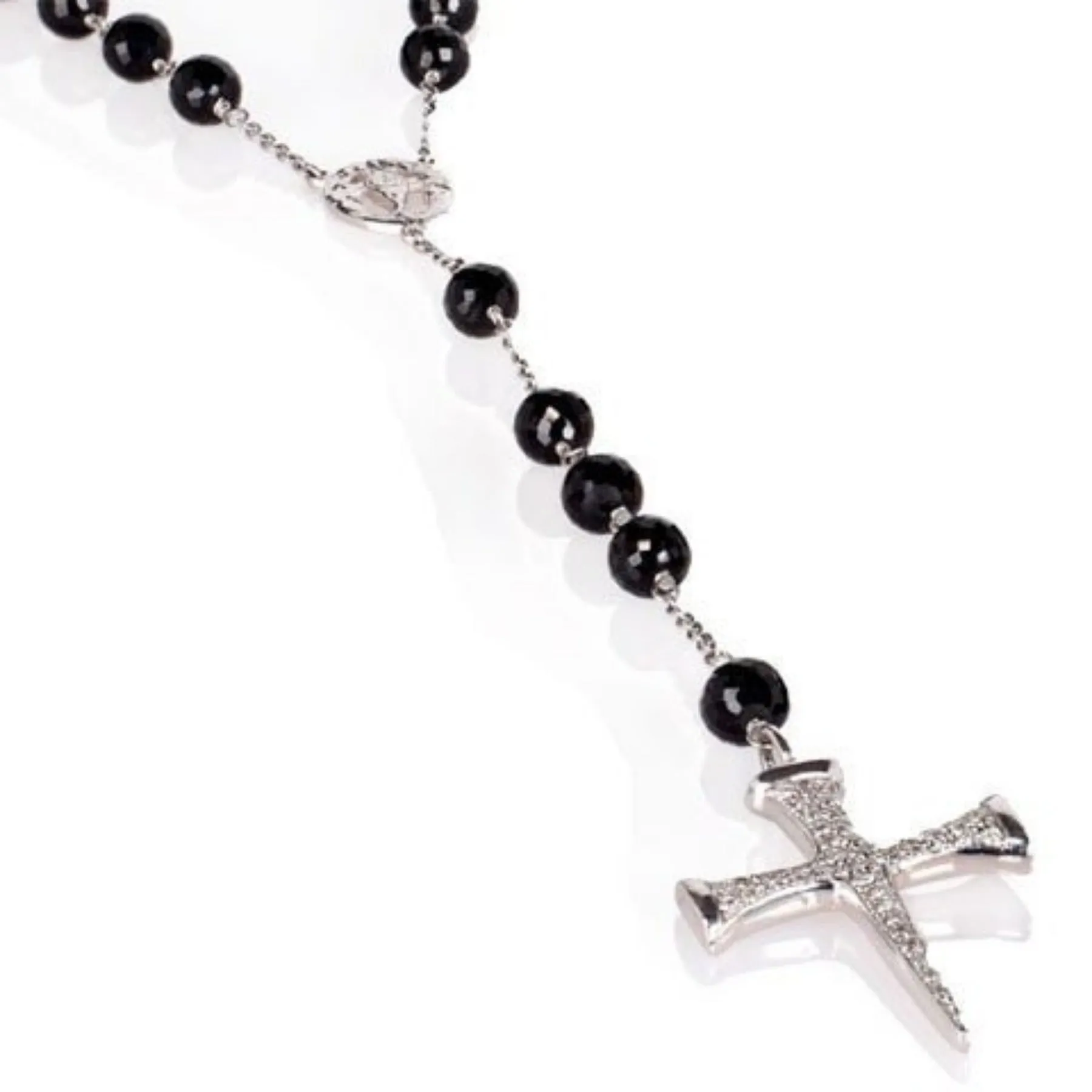 Signature Diamond Rosary Necklace