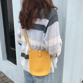 Small shoulder bag for women pu leather Female crossbody messenger bag mini Sling Bag casual phone purse handbag yellow wallet