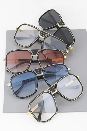 The Dude Retro Aviator Sunglasses