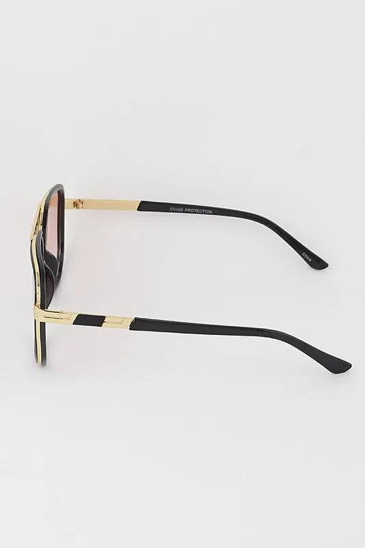 The Dude Retro Aviator Sunglasses