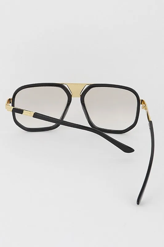The Dude Retro Aviator Sunglasses