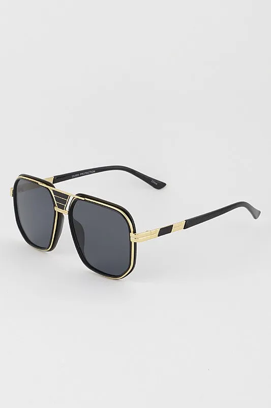 The Dude Retro Aviator Sunglasses