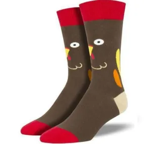 Turkey Face Men's Crew Sock