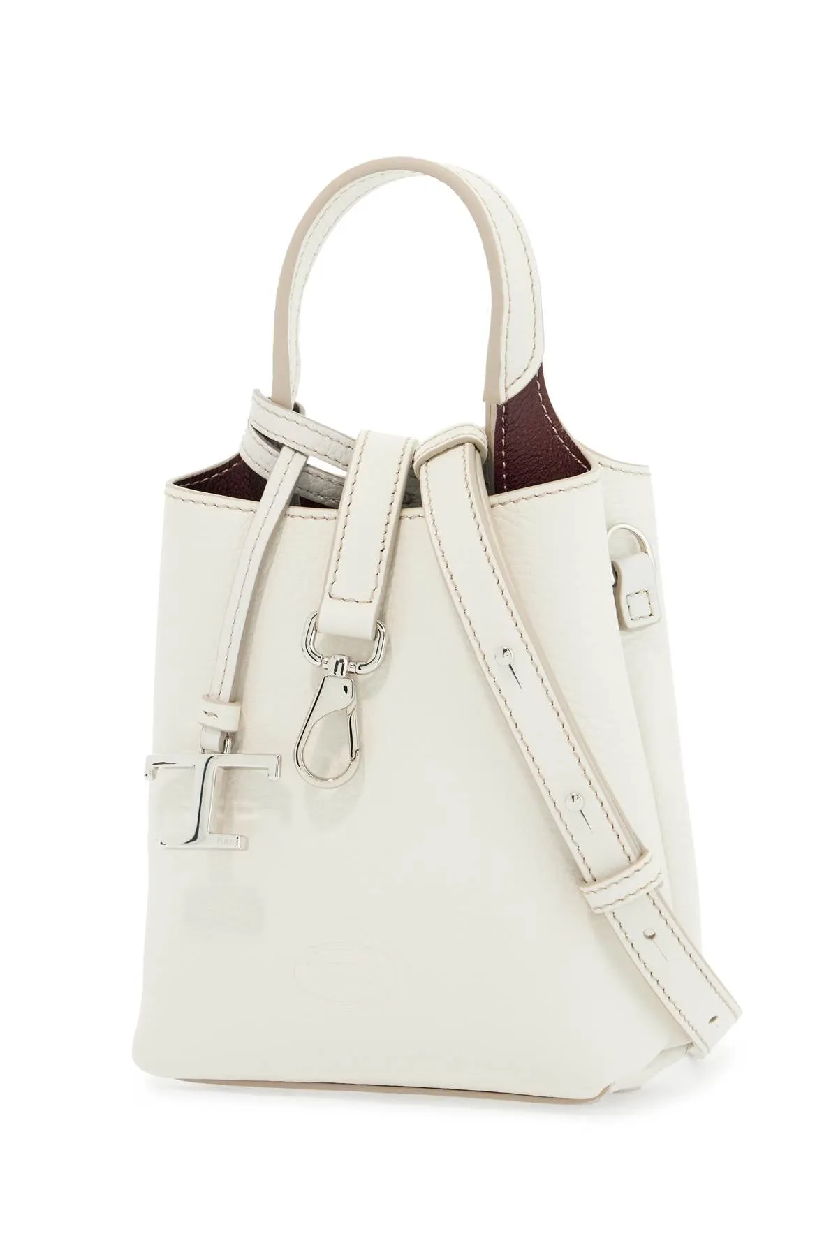 Two-Tone Leather Crossbody