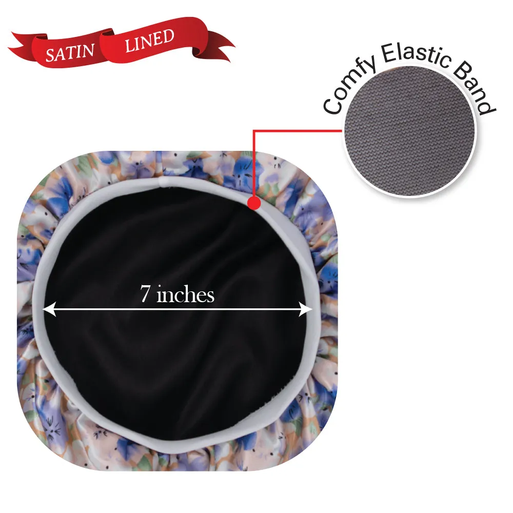 X-TRA LONG SILKY DESIGNED BONNET CAP (DOUBLE LAYER) - 1DZ (12PCS)